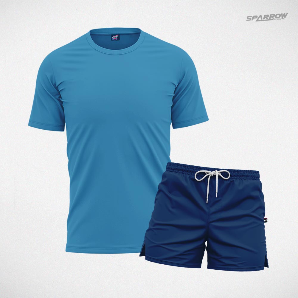Premium T-shirt and Swim Shorts – Men’s