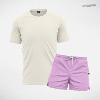Premium T-shirt and Swim Shorts – Men’s