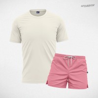Premium T-shirt and Swim Shorts – Men’s