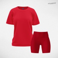 Oversize T-shirt and Leggings Shorts – Women’s