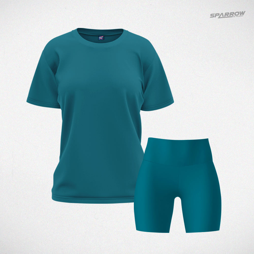 Oversize T-shirt and Leggings Shorts – Women’s