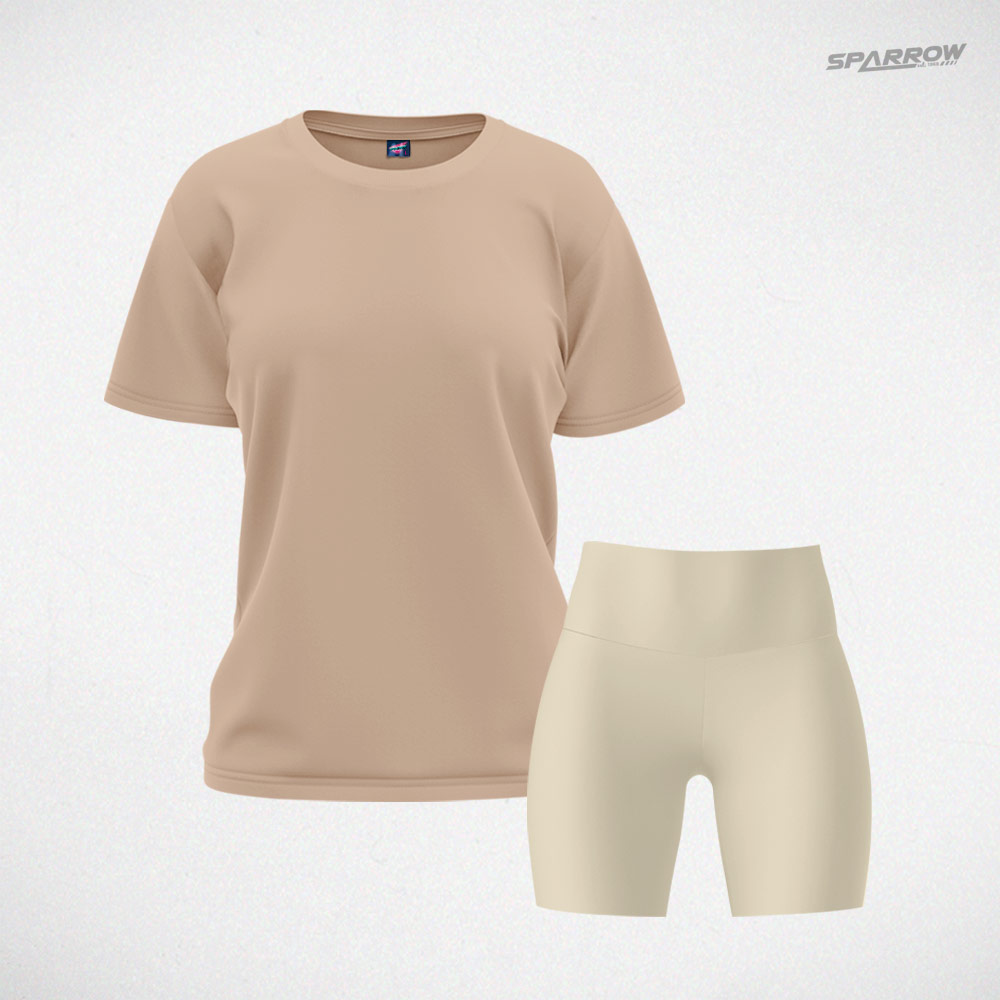 Oversize T-shirt and Leggings Shorts – Women’s