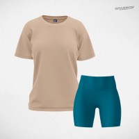 Oversize T-shirt and Leggings Shorts – Women’s