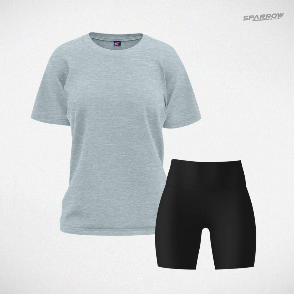 Oversize T-shirt and Leggings Shorts – Women’s