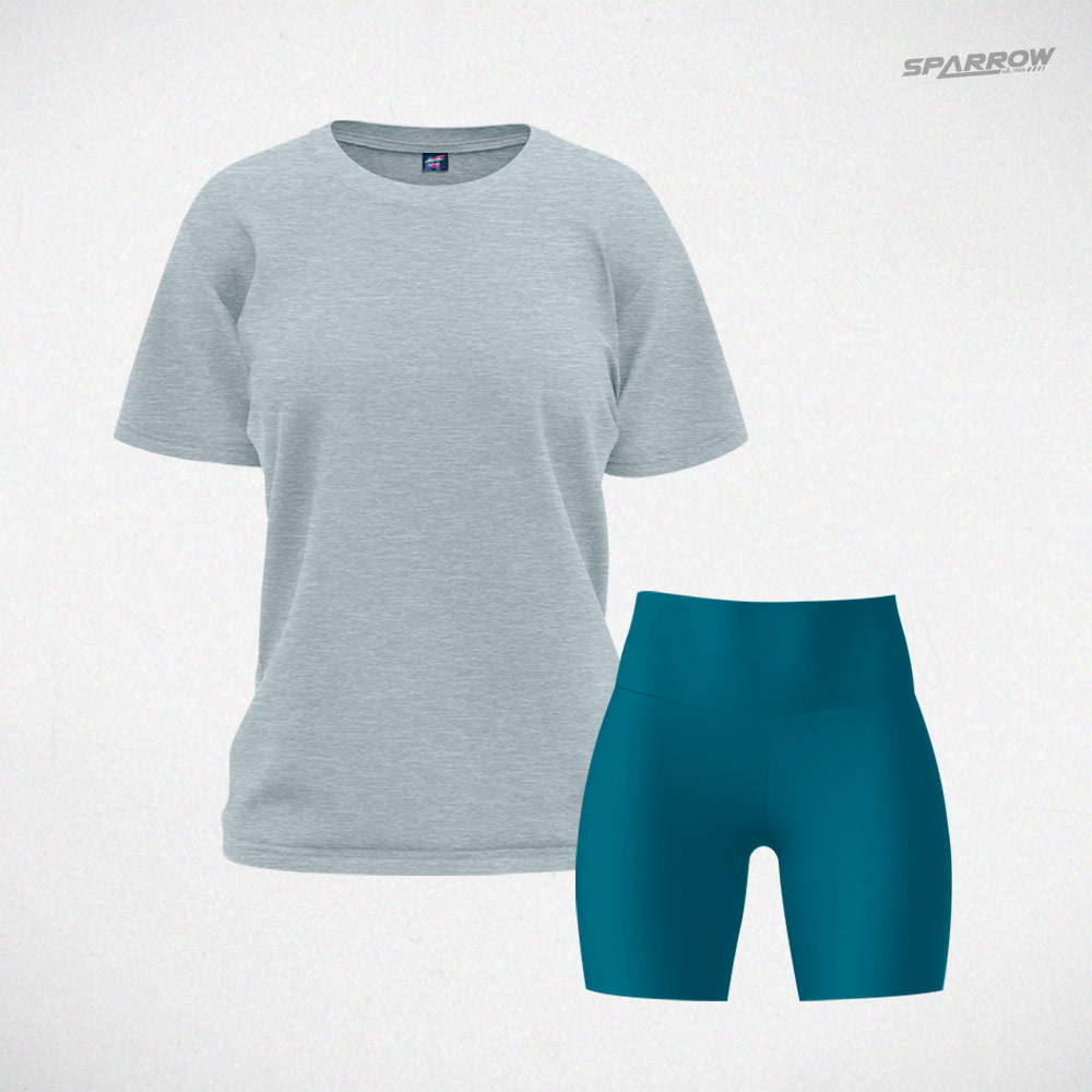 Oversize T-shirt and Leggings Shorts – Women’s