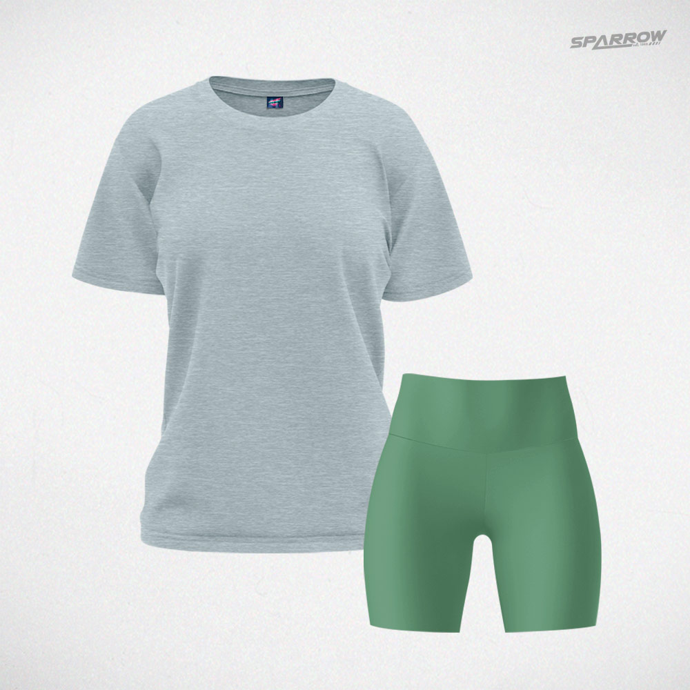 Oversize T-shirt and Leggings Shorts – Women’s