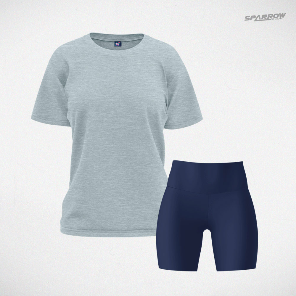 Oversize T-shirt and Leggings Shorts – Women’s