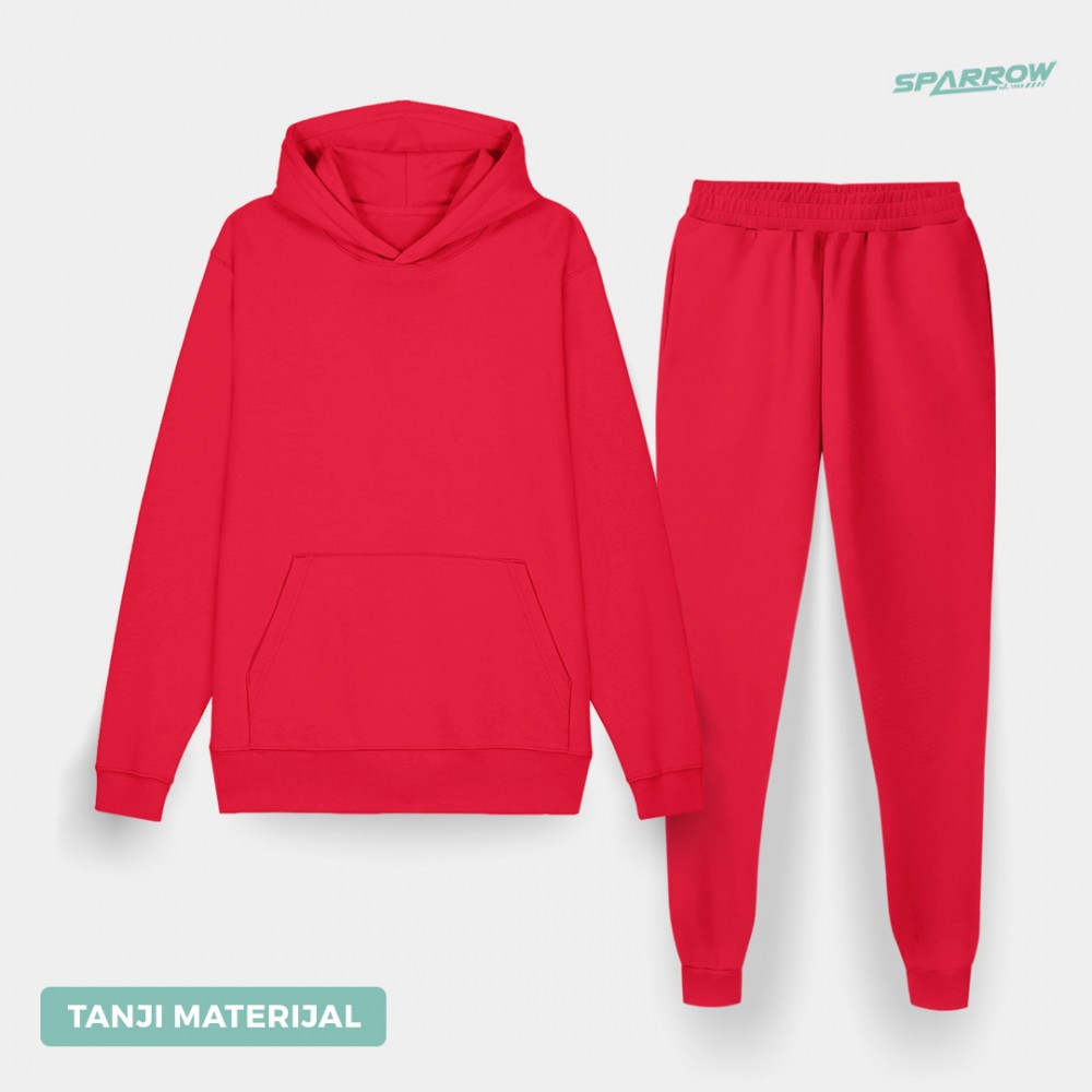 Hoodie and Slim Fit Sweatpants – Men (lighter material)