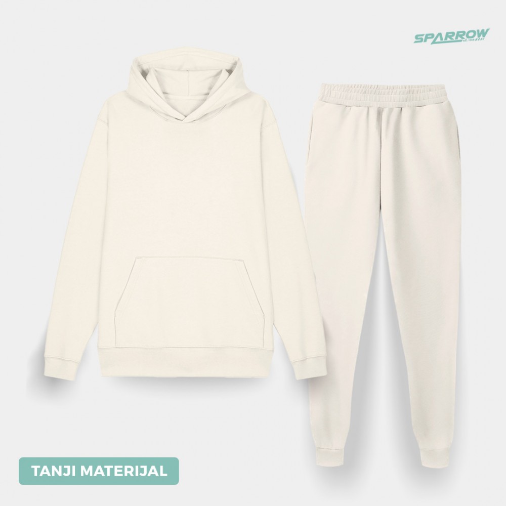 Hoodie and Slim Fit Sweatpants – Men (lighter material)