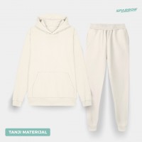 Hoodie and Slim Fit Sweatpants – Men (lighter material)
