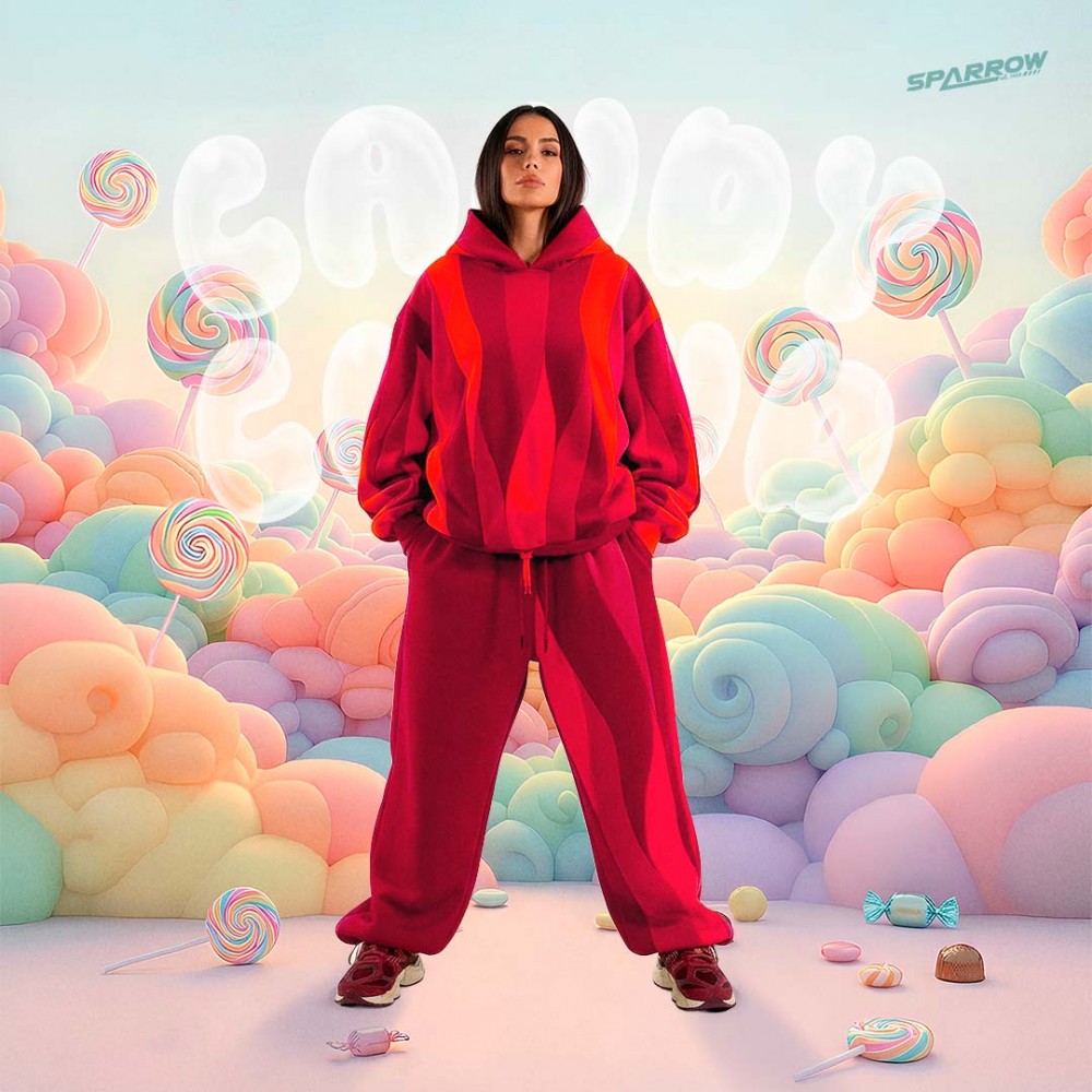 CANDY CLOUD BIG BAGGY JOGGERS