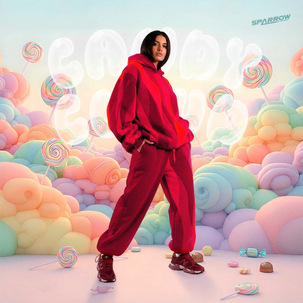 CANDY CLOUD BIG BAGGY JOGGERS