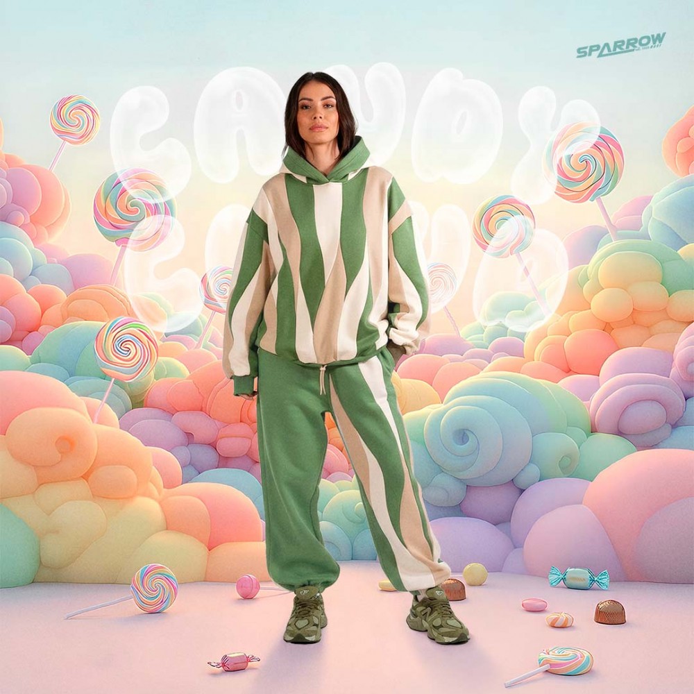 CANDY CLOUD BIG BAGGY JOGGERS