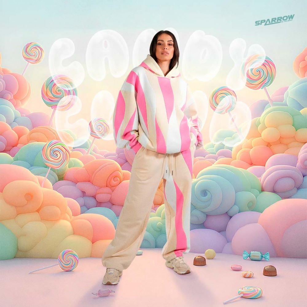 CANDY CLOUD BIG BAGGY JOGGERS