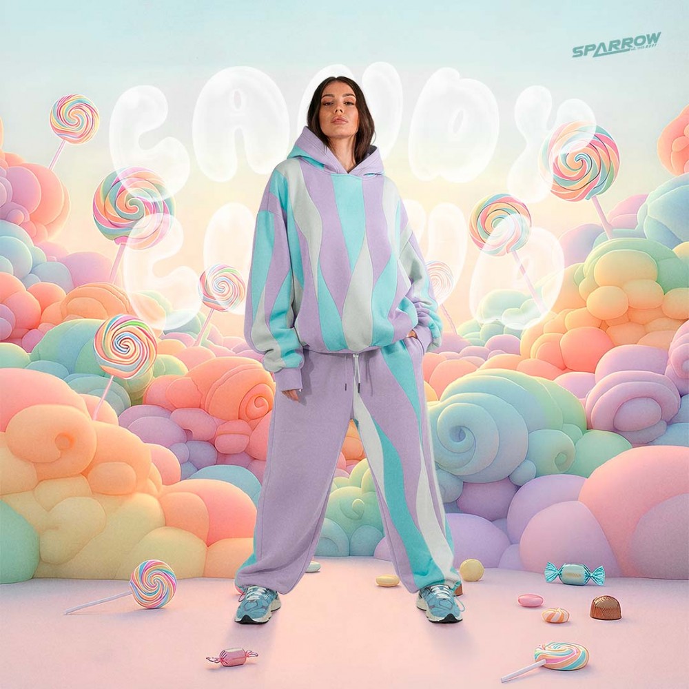 CANDY CLOUD BIG BAGGY JOGGERS