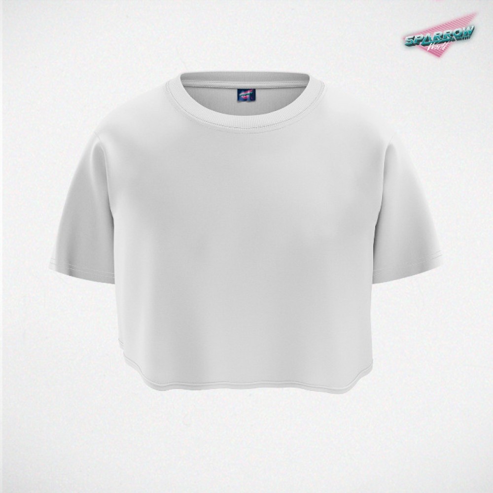【MISCHIEF】RHOMBUS 3-QUARTER CROPPED T-SHIRT BEIGE croppedt-shirt-vintagebrown-