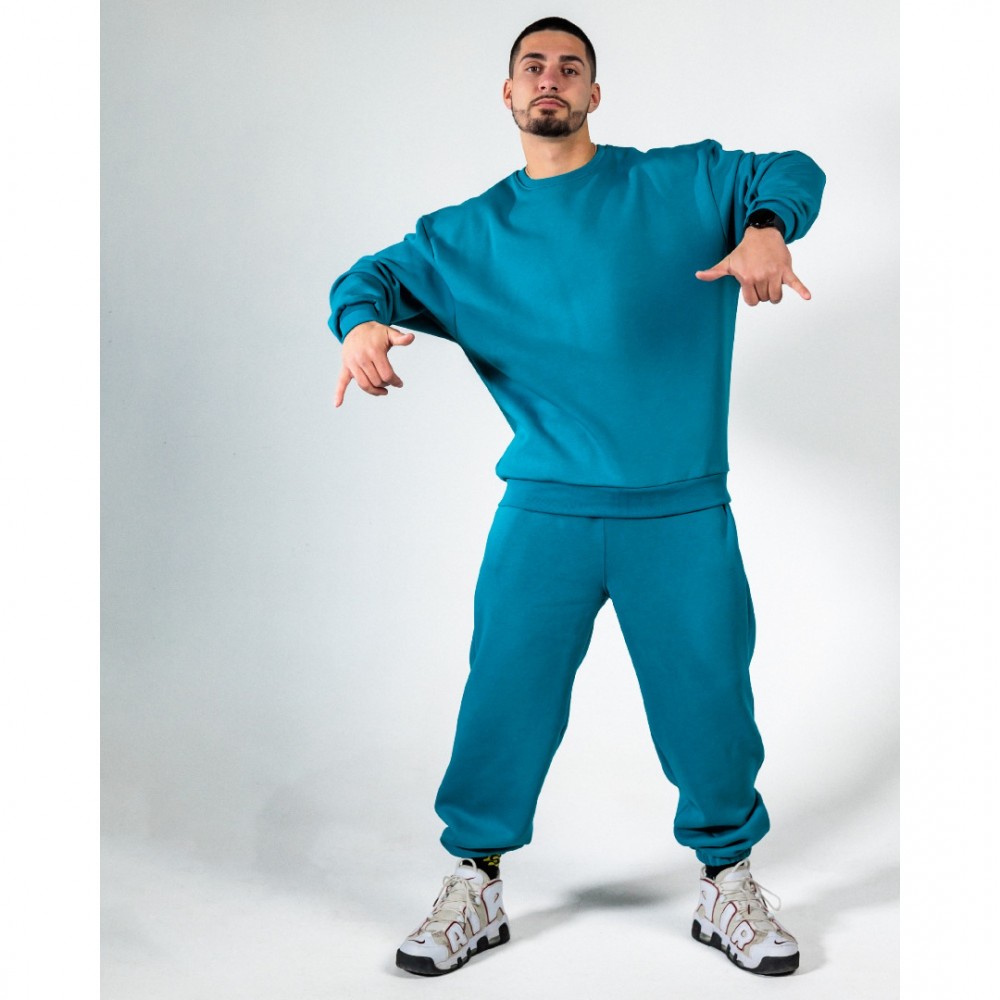Men's sweatshirt oversize and men's oversize tracksuit bottoms