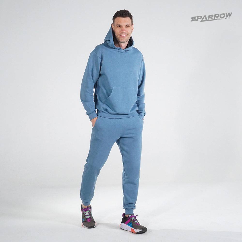 Hoodie and Slim Fit Sweatpants – Men (lighter material)