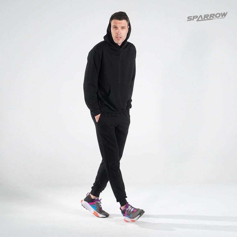 Hoodie and Slim Fit Sweatpants – Men (lighter material)
