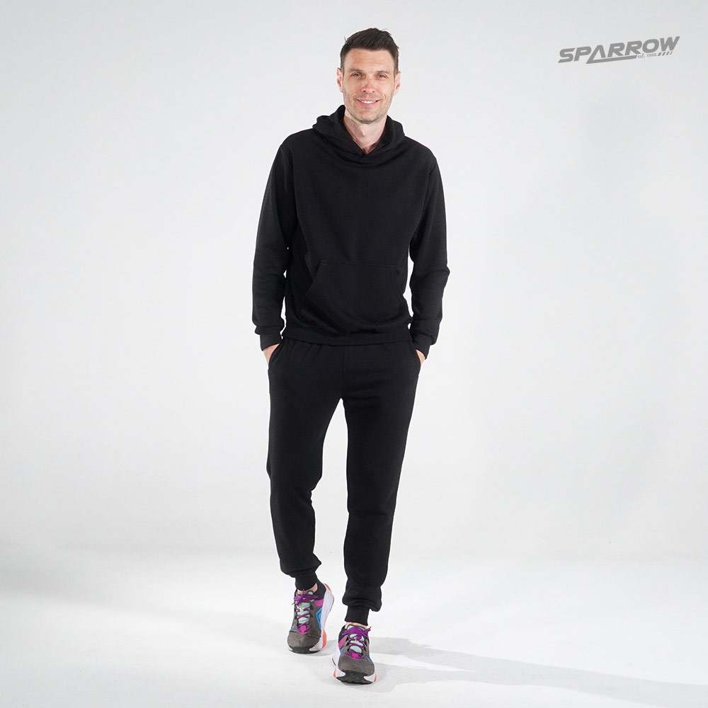 Hoodie and Slim Fit Sweatpants – Men (lighter material)