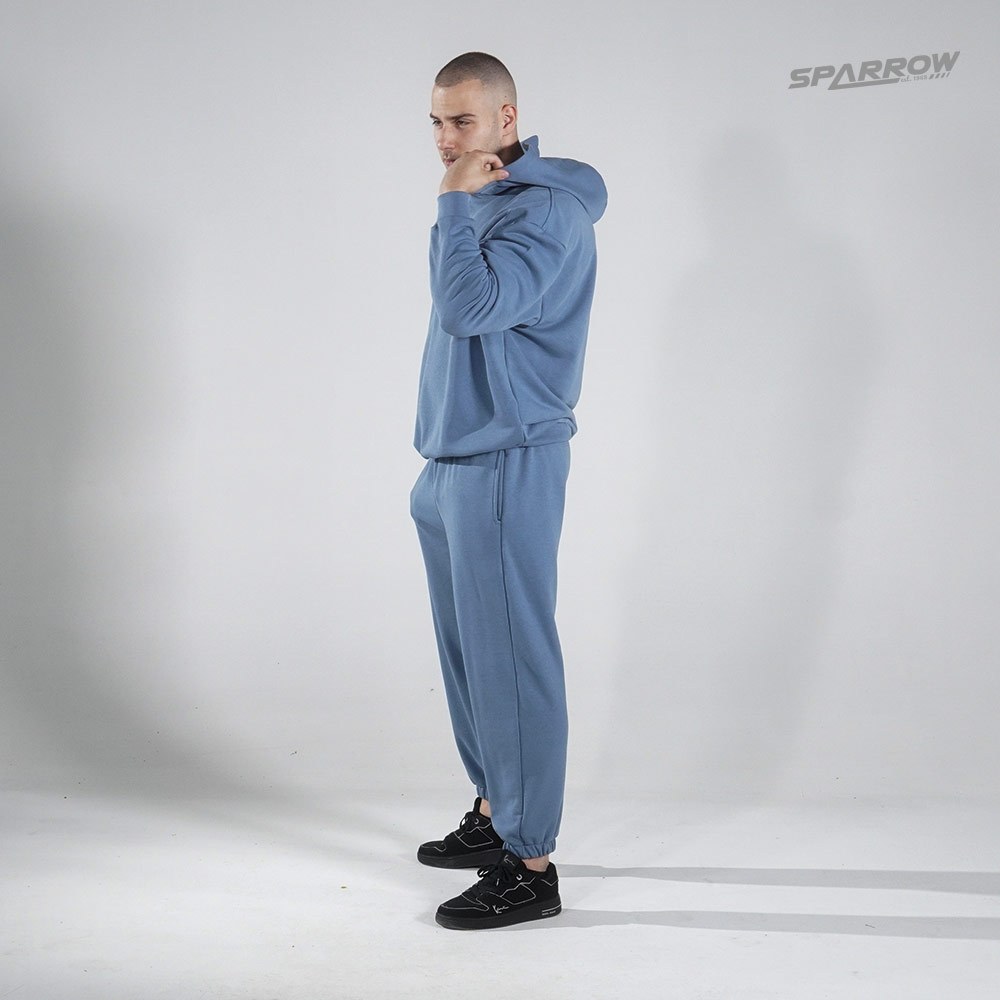 Oversized hoodie with hood and bottoms - men's (thin material)